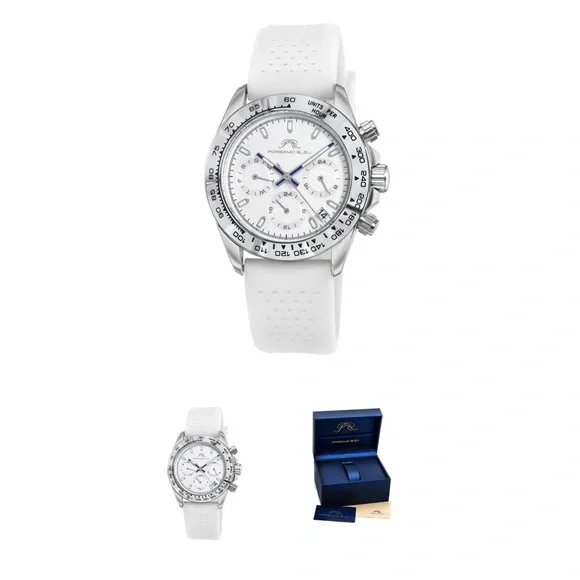BRAND NEW PORSAMO BLEU Women\'s Alexis Chronograph Sport Silicone Watch, 37mm Women main image 3